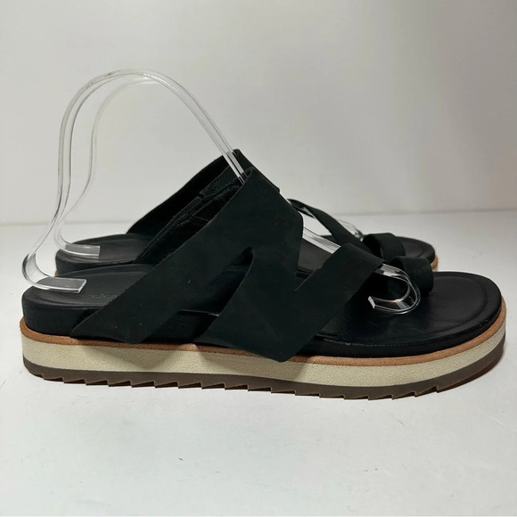 Merrell Juno Wrap Slip On Sandals Women’s Size 10 Black Leather (J000574) - Picture 1 of 8